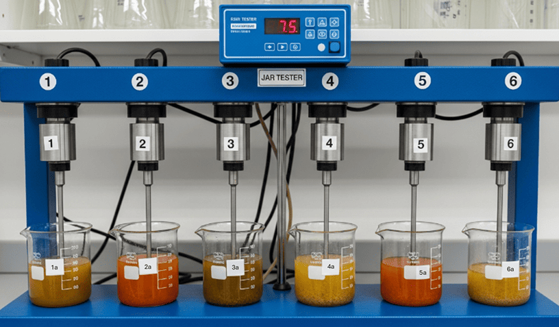 Poly Aluminium Chloride Jar Testing