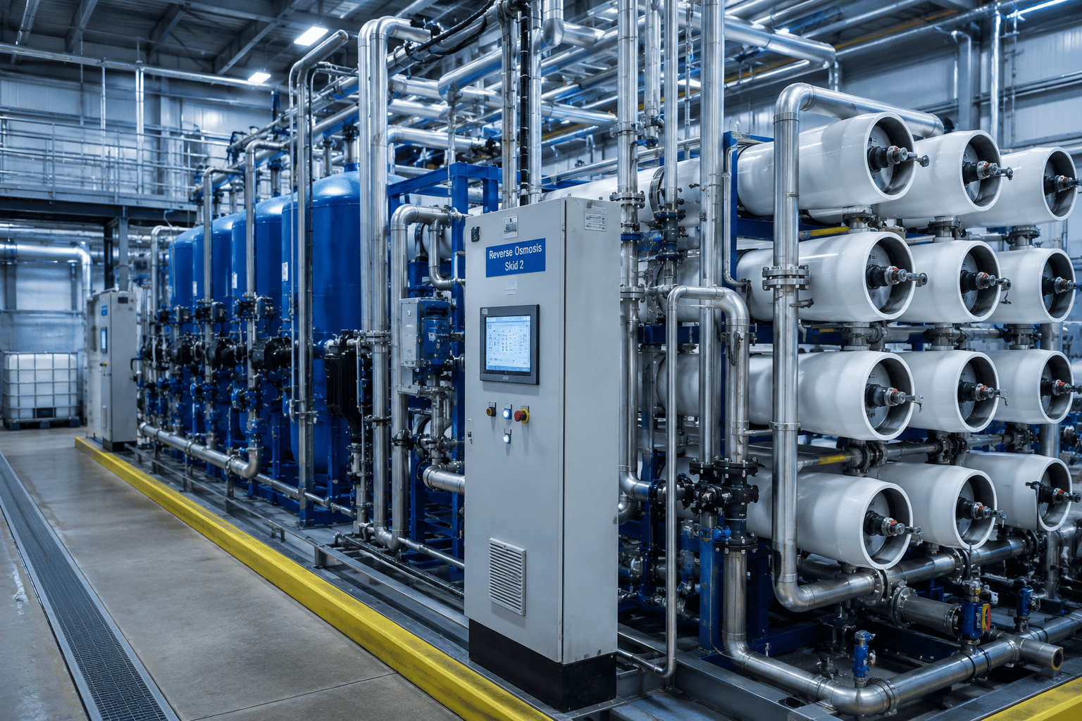 Advanced water recycling facility using oxidation treatment technologies
